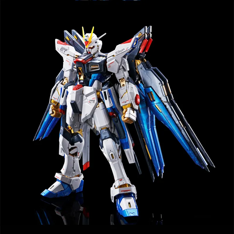 BANDAI Gundam Rg 1/144 Strike Freedom Gundam [TITANIUM FINISH] Model Kit Action Figure-2