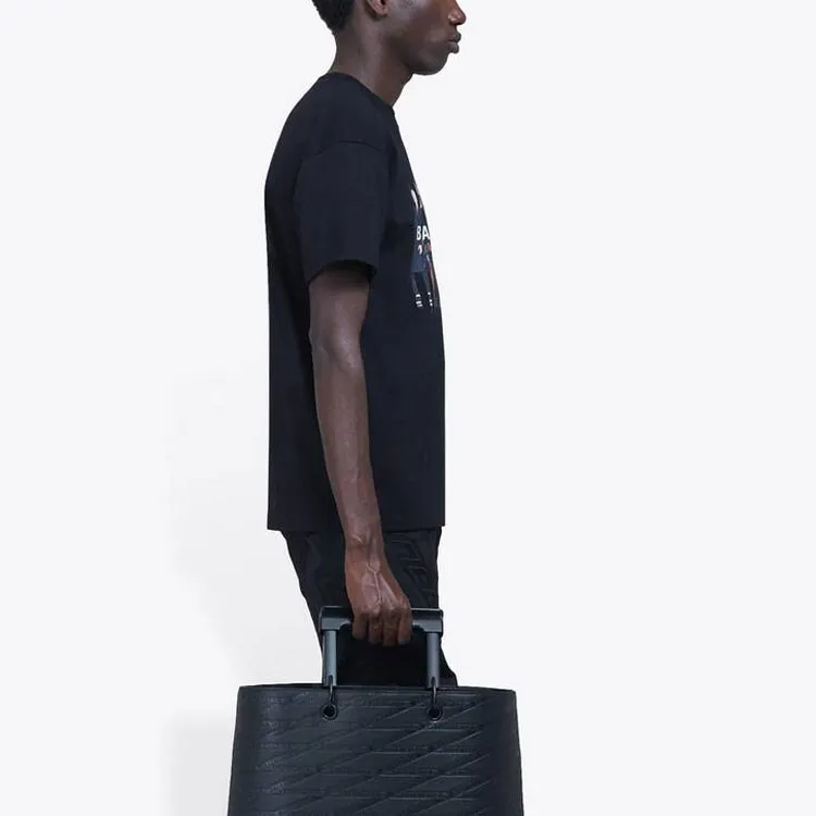 Balenciaga T Shirt Regular Fit Unisex Black-3