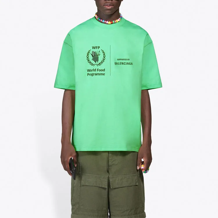 Balenciaga x WFP T Shirt Men's Neon Green-2