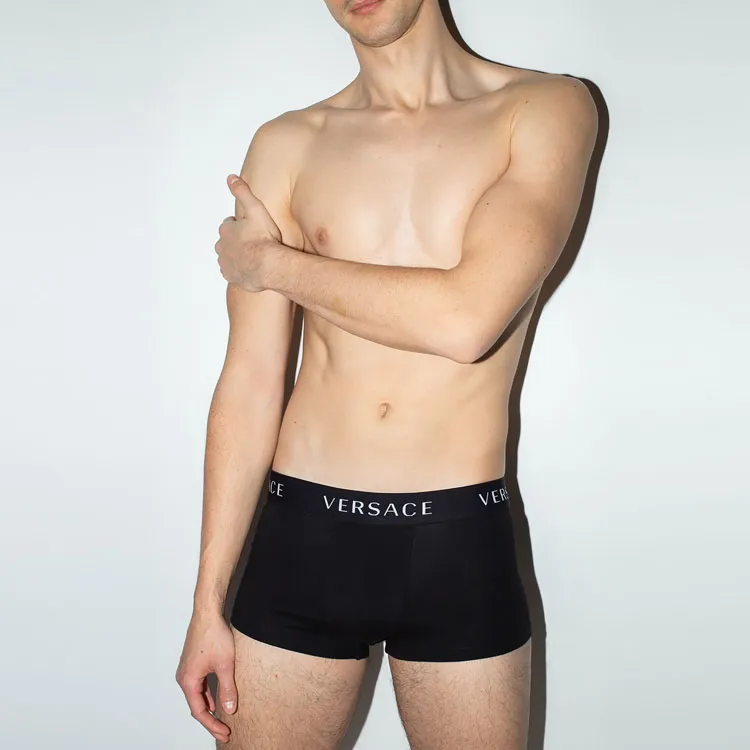 VERSACE VERSACE Boxer Shorts Men's 3 Pack Black-3