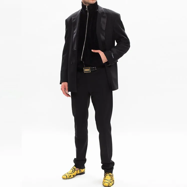 VERSACE Jackets Men Black-3