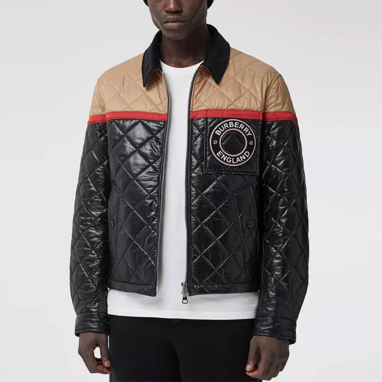 Burberry Colour Block Recycled Nylon Harrington Jacket-2