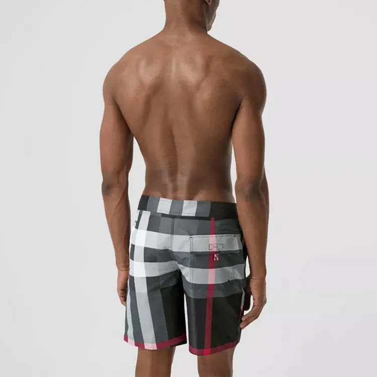Burberry Casual Shorts Men Gray-4