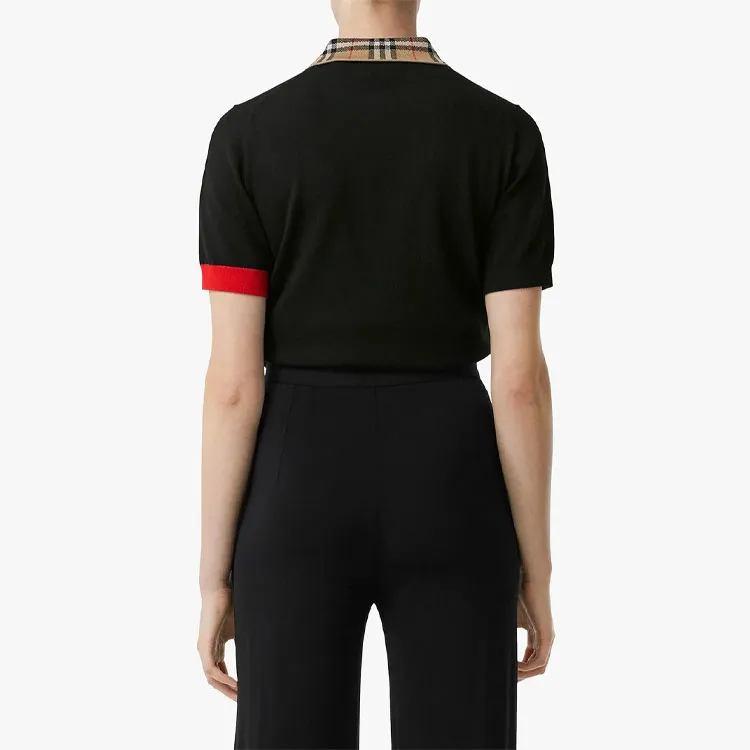 Burberry Polo Shirts Women's Black-2