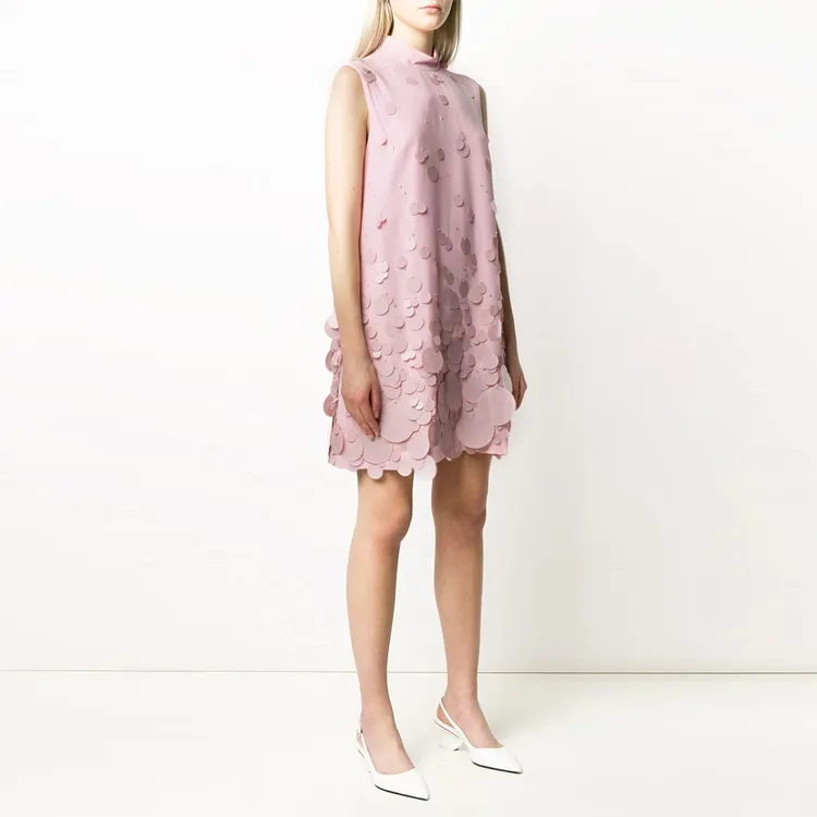 PRADA Sleeveless Dress Women's Pink-3
