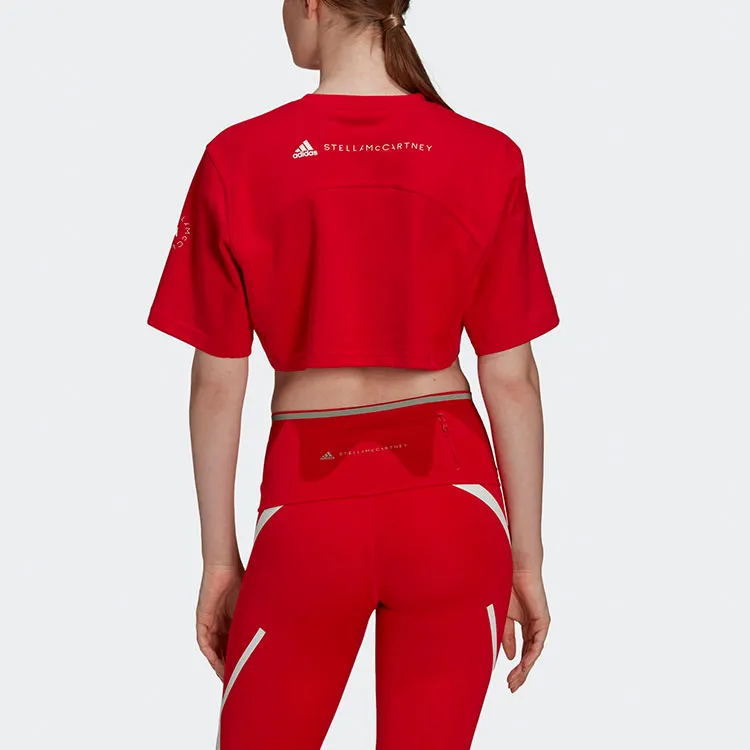 Adidas ASMC Crop Tops Women's Red-2