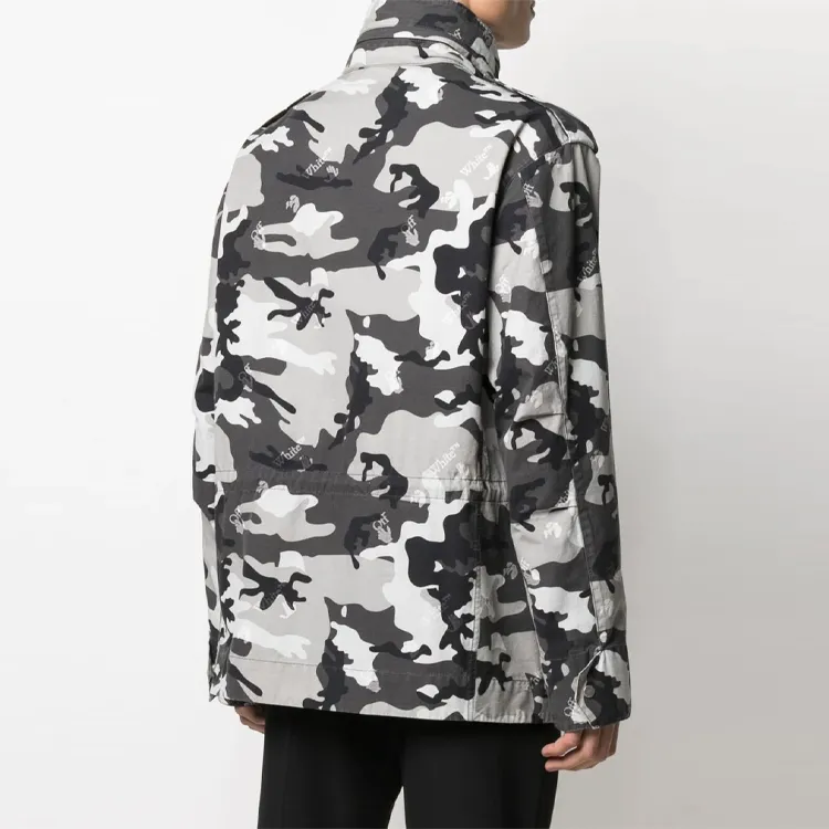 OFF WHITE Camouflage All Over Logo Print Jacket-3