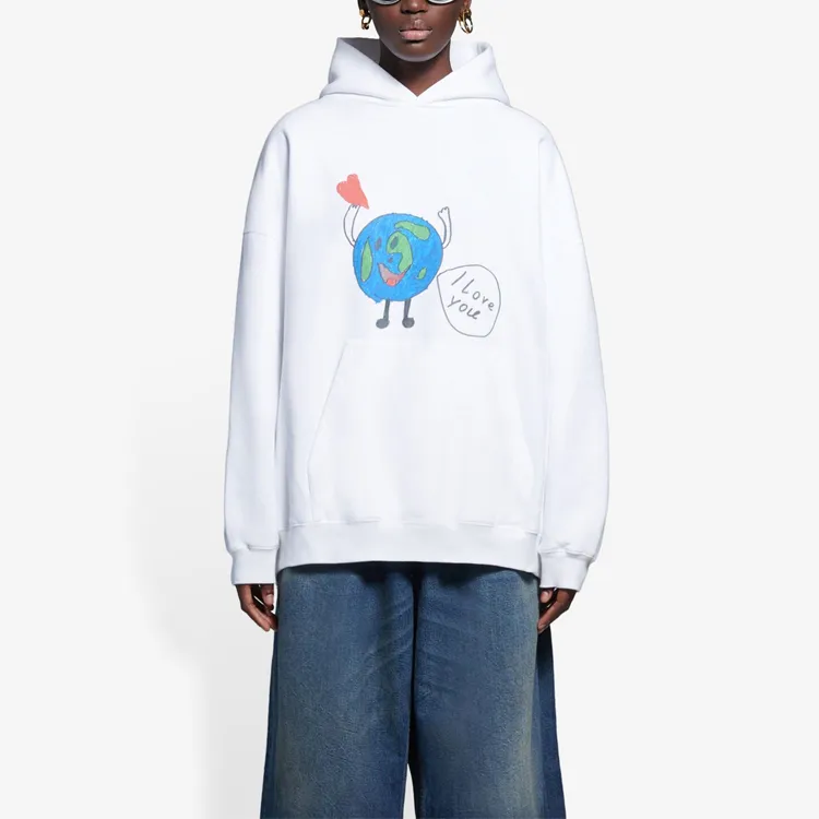 Balenciaga Earth Logo Hoodie-3