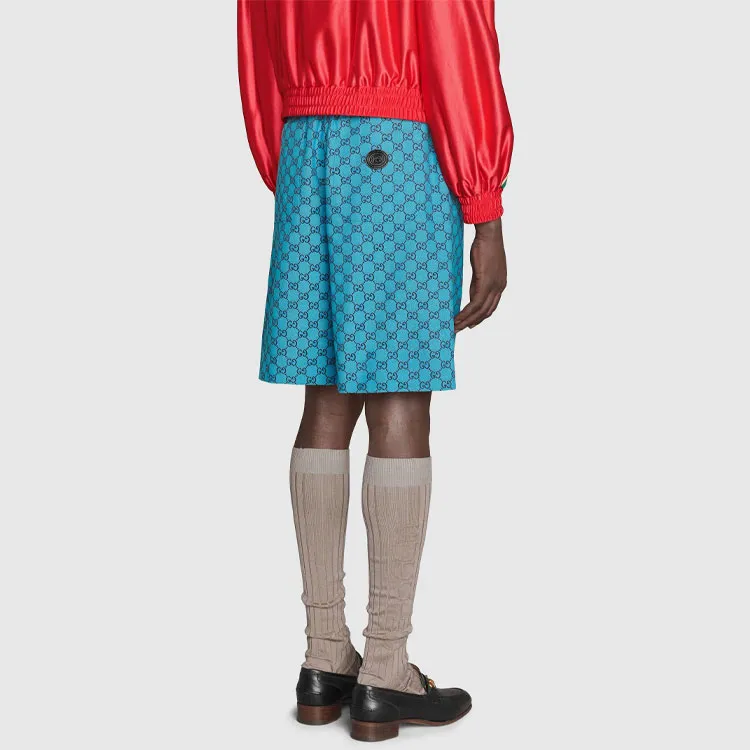 GUCCI Multicolor SS21 Casual Shorts Men's Blue-3