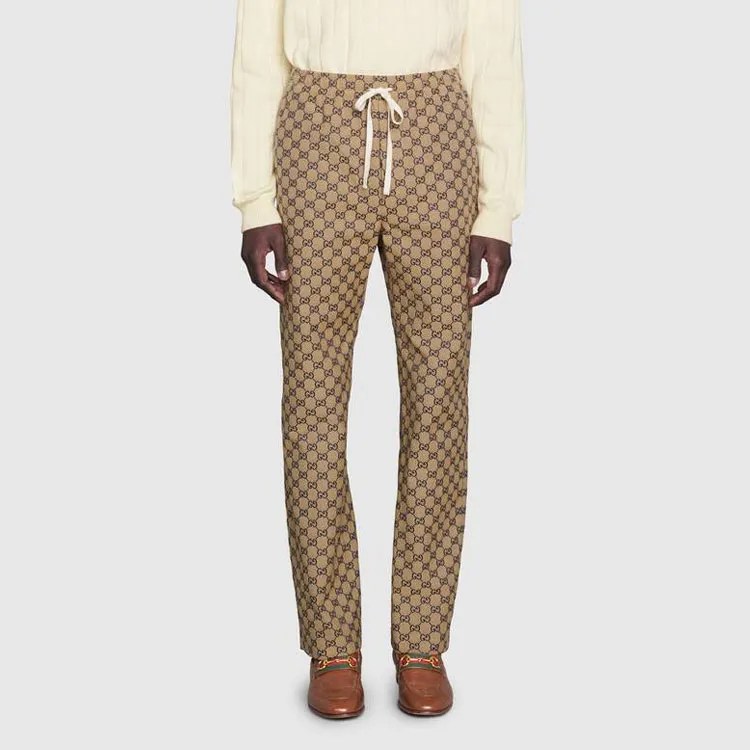 GUCCI Gg Jacquard Canvas Track Pant-3