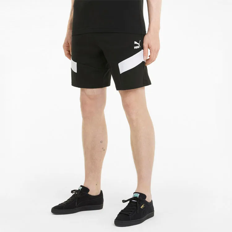 PUMA Casual Matching Tops And Blouses Casual Shorts Men Black-2