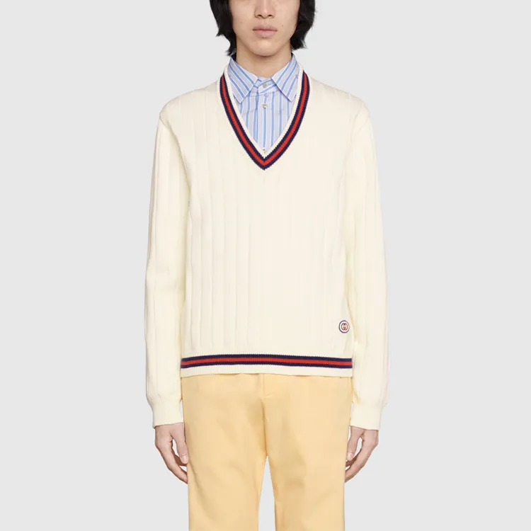 GUCCI Sweaters Men Beige-2