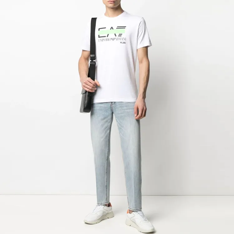 EMPORIO ARMANI EA7 T Shirts Men White-1