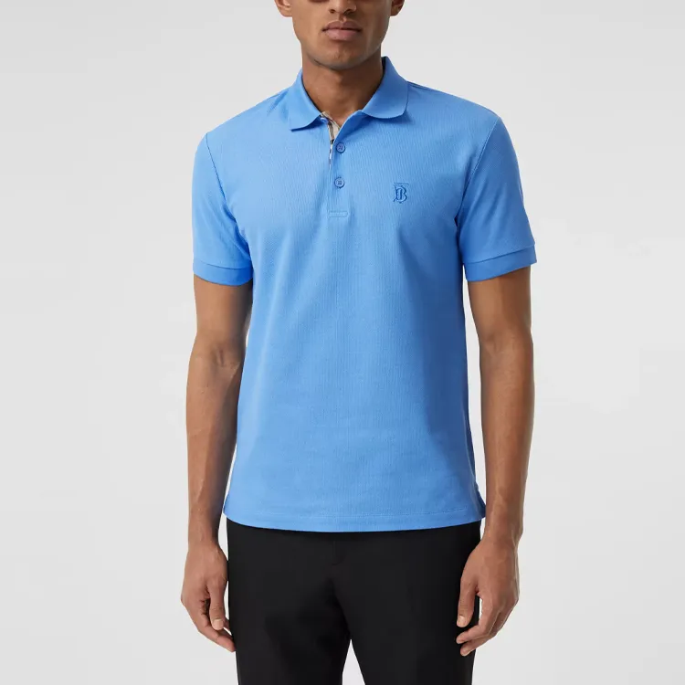 Burberry Polo Shirt Men's Sky Blue-3