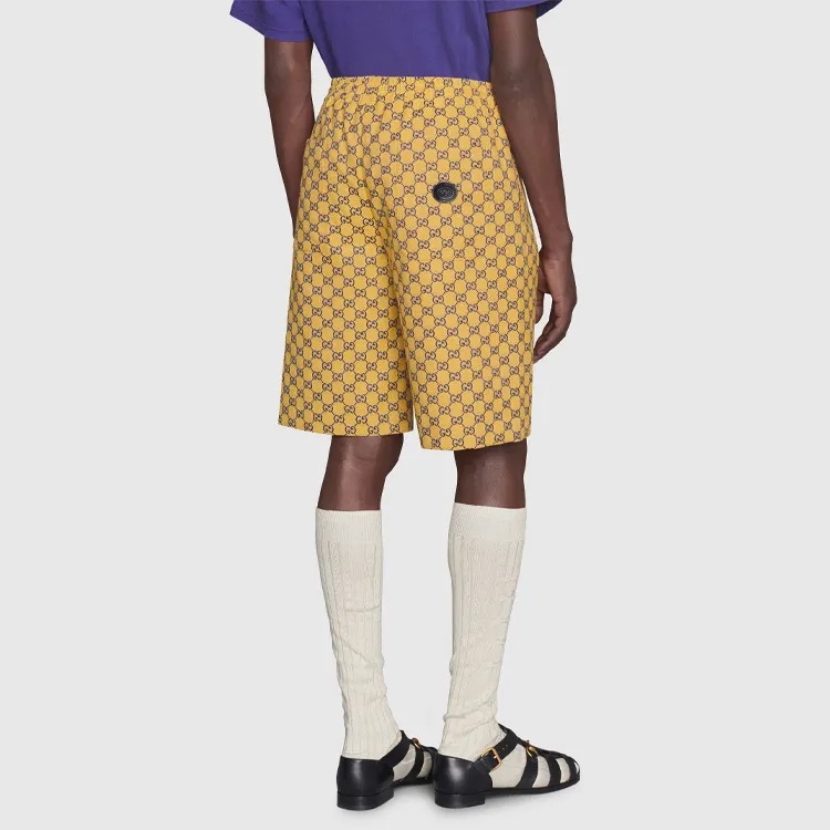 GUCCI Multicolor Casual Shorts Men's Yellow-4