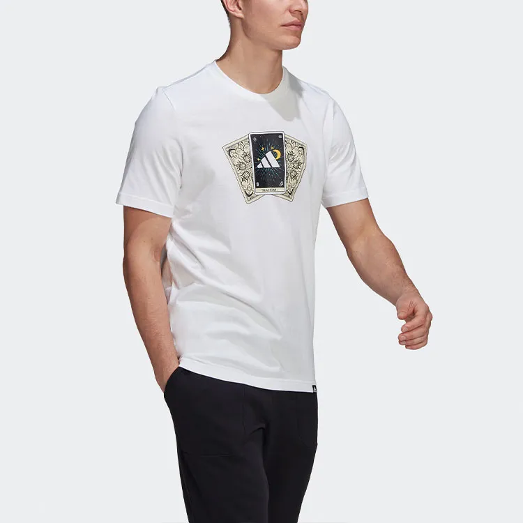 Adidas T Shirts Men White-3