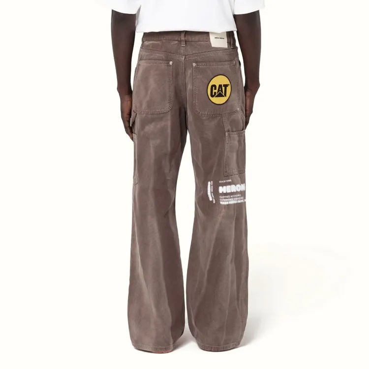 Cat X HERON PRESTON Cargo Pants Men Brown-4