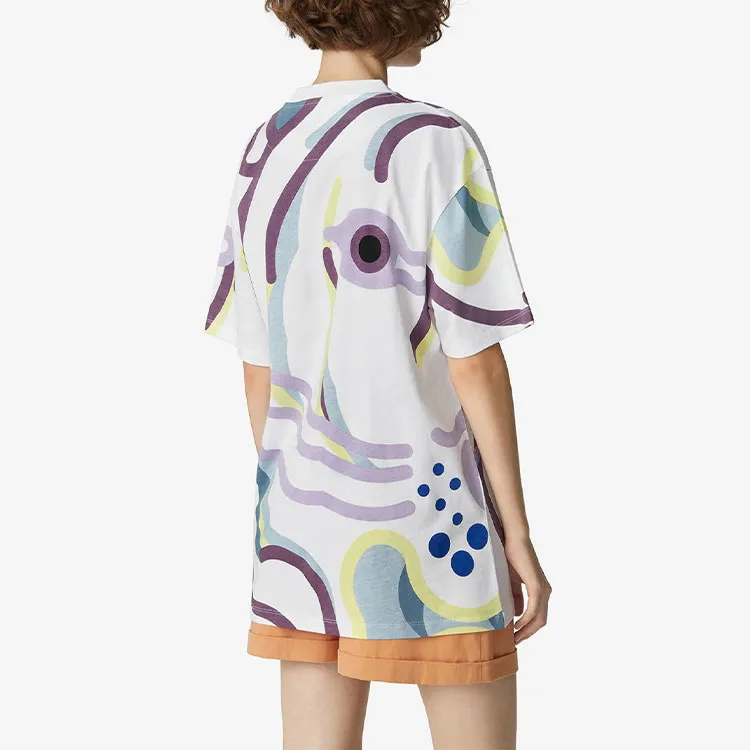 KENZO T-Shirts Women's White Purple-3