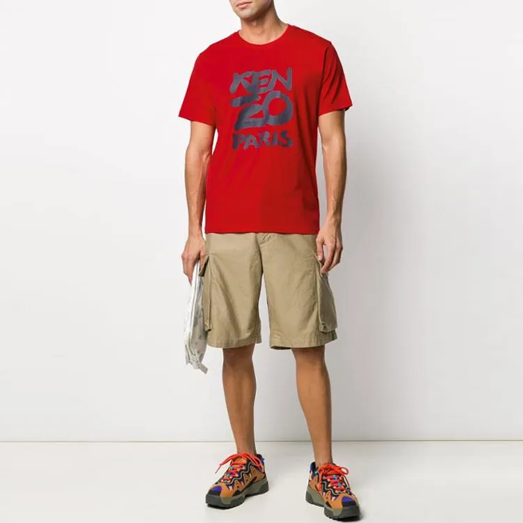 KENZO T Shirts Men Red-1