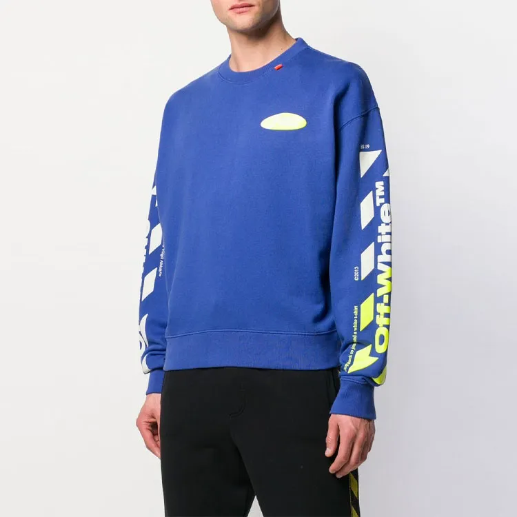 OFF WHITE Diagonal Split Logo Sweatshirt-2