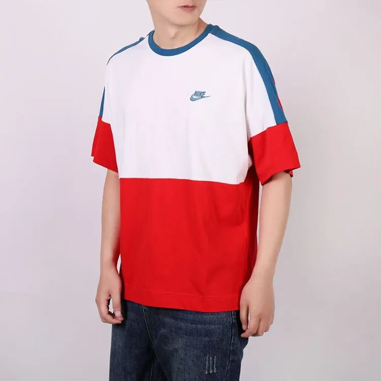 Nike T Shirts Men Red-4