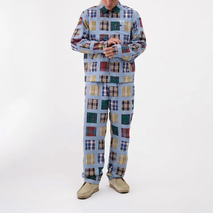 Stussy Madras Patchwork Relaxed Pant-2