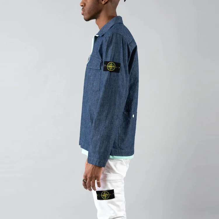 STONE ISLAND Jackets Coats Men's Blue-3