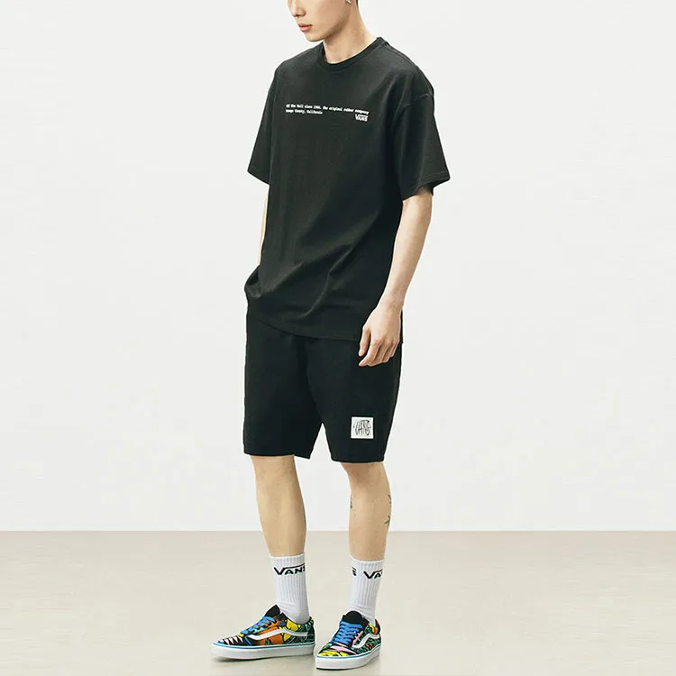 Vans Drop Shoulder Sleeve T-Shirt Unisex Black-2
