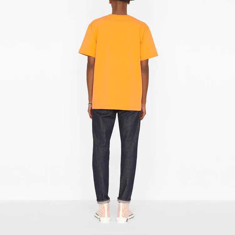 DIOR Quarterly New Products T Shirts Men Orange-4