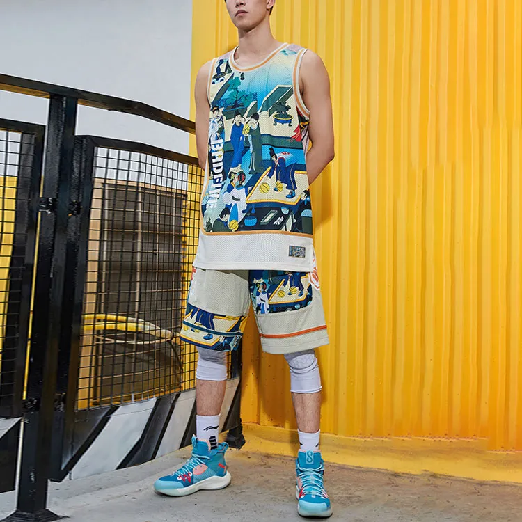 LINING Sports Basketball Collection Basketball Shorts Men Multicolor-3