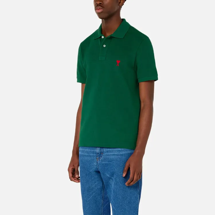 AMIPARIS Polo Shirts Men Dark Green-2