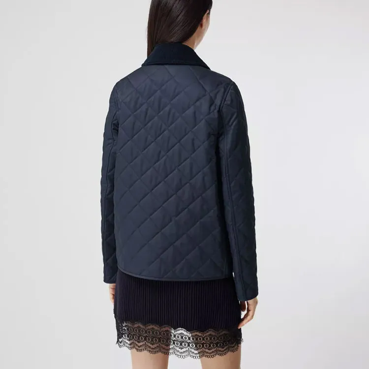 Burberry Puffer Jacket Women's Marine Blue-3
