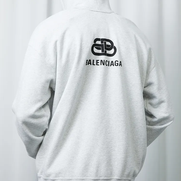 Balenciaga Sweatshirt Unisex Light Gray-3