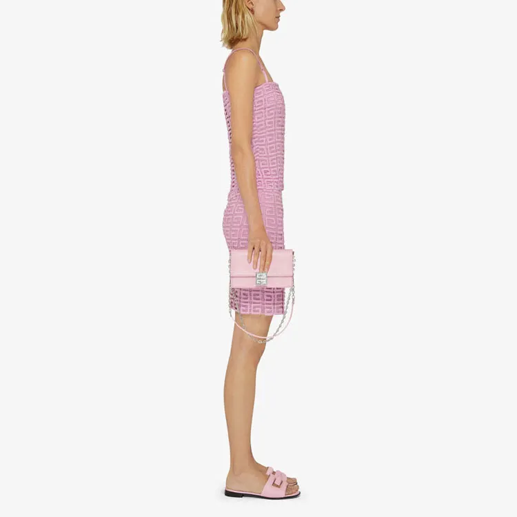 Givenchy 4G Guipure Lace Skirt 'Pink'-3