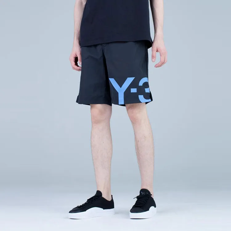 Y 3 Casual Shorts Men Black-4