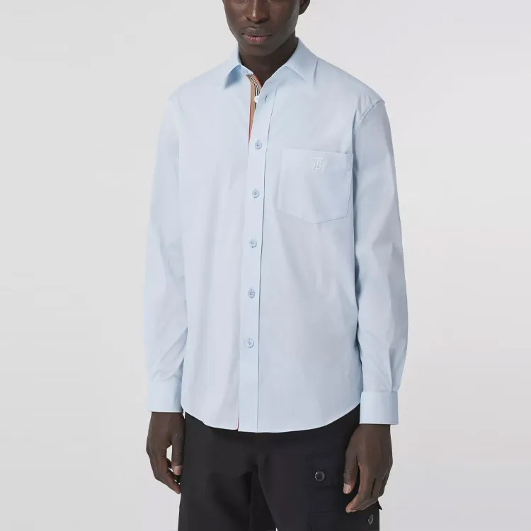 Burberry SS21 Shirt Men's Light Blue-1