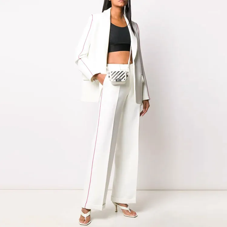 OFF WHITE Tomboy Blazer Jacket White/Red-3