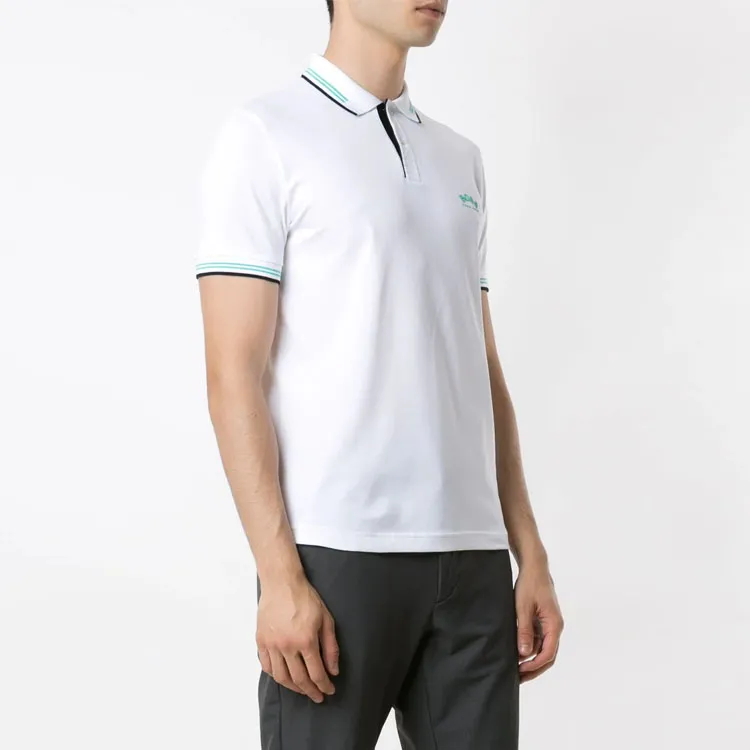 HUGO BOSS Polo Shirts Men White-4