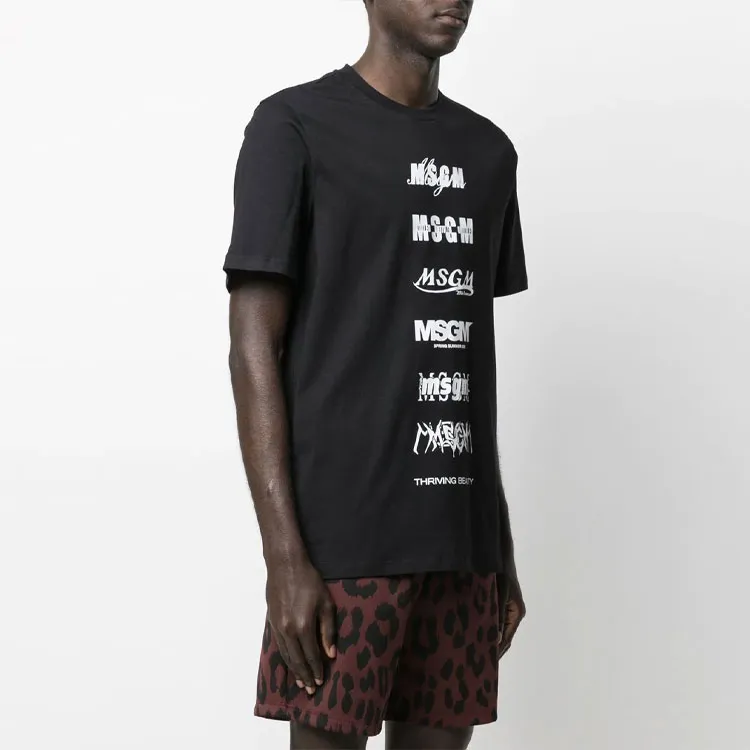 MSGM T Shirts Men Black-3