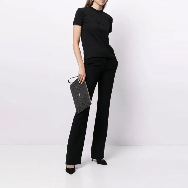 Balenciaga T Shirts Women's Black-3