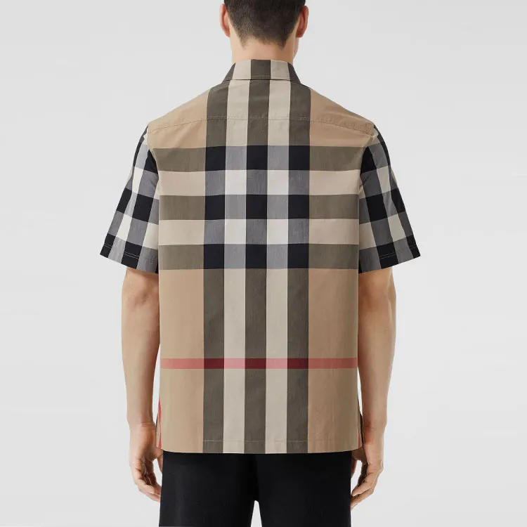 Burberry Thames Large Check Short Sleeve Shirt-4