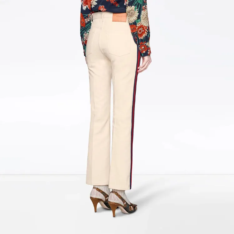 GUCCI Jeans Women's Ivory White-2