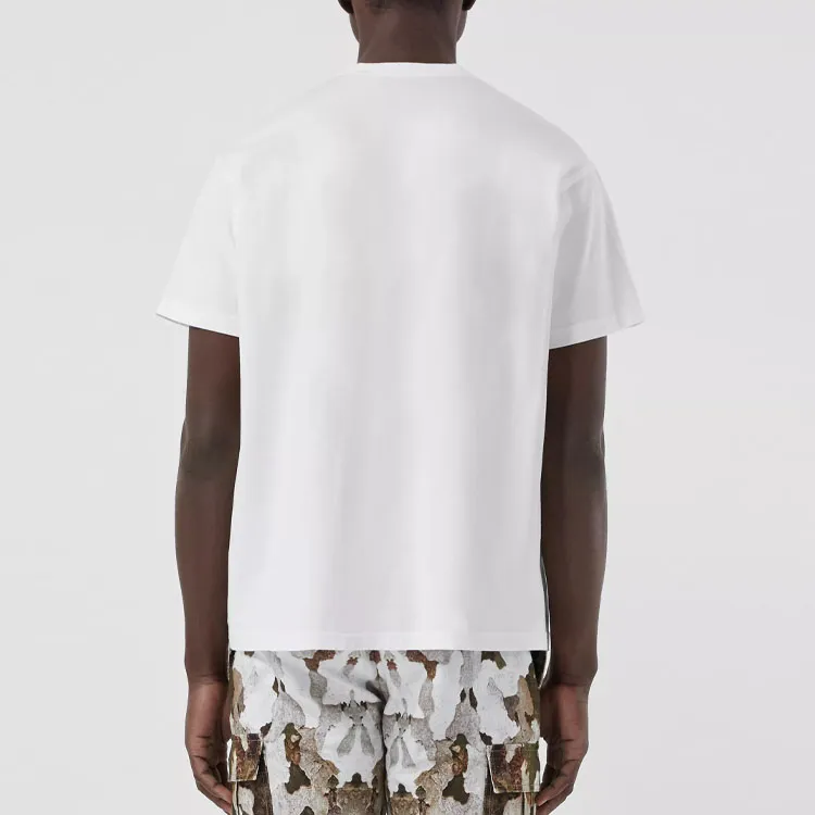 Burberry Embroidered Logo T Shirt-3
