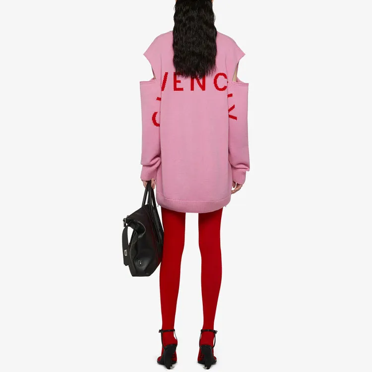 GIVENCHY SS21 Loose Fit Knitwear Women's Pink-3