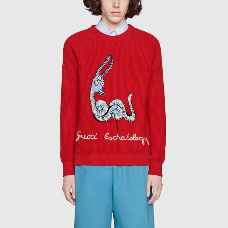 GUCCI Sweaters Men Red-2