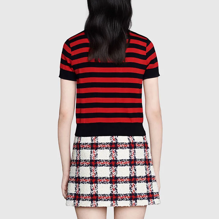 GUCCI Polo Shirts Women's Red-2