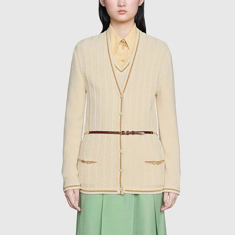 GUCCI FW21 Knitwear Women's Ivory White-3