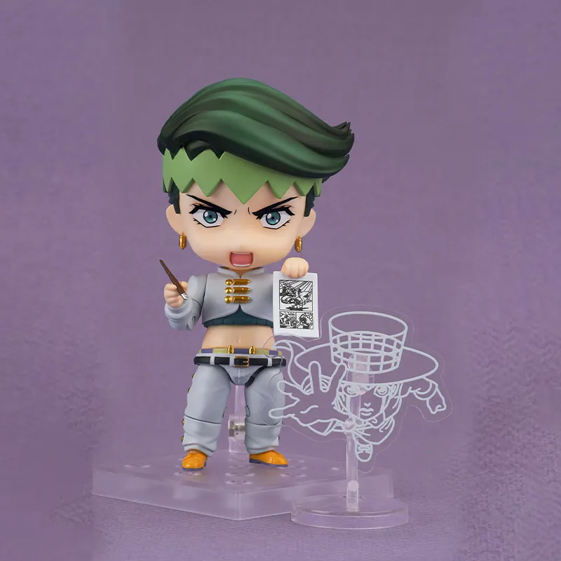 GSC Rohan Kishibe JoJo's Bizarre Adventure Clay Doll With Base Q Version Figure Scale Figures 10cm-4