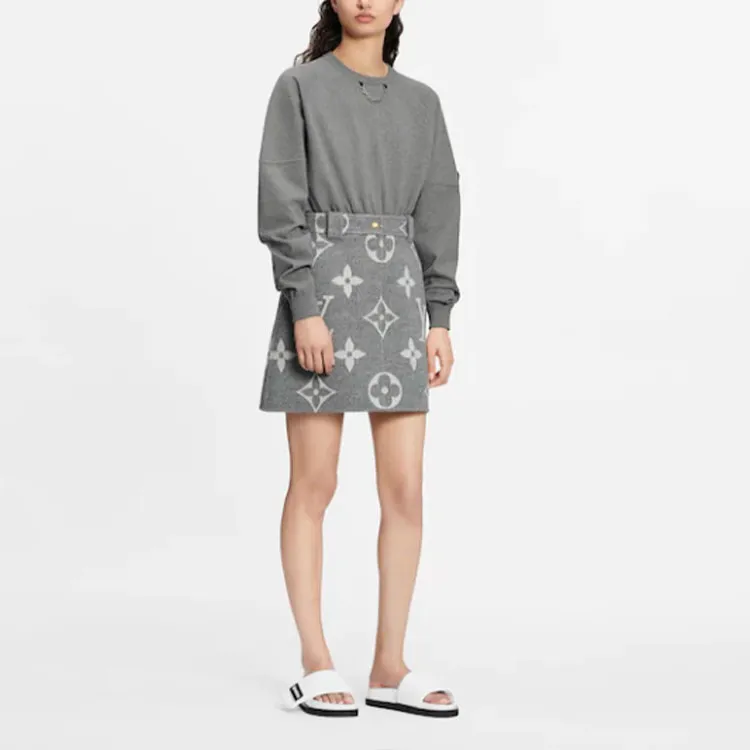 LOUIS VUITTON Skirt Women's Gray-1
