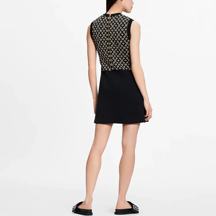 LOUIS VUITTON FW21 Sleeveless Dress Women's Black-2